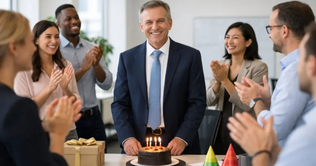 birthday wishes for boss office celebration