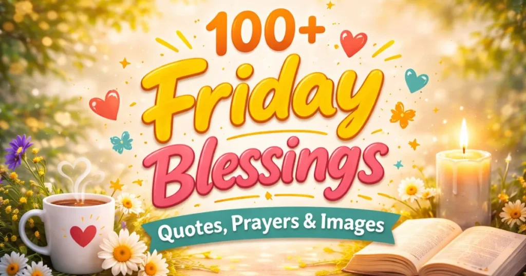 friday blessings peaceful morning prayer image with calm background