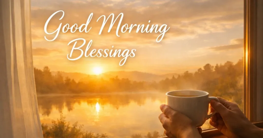 good morning blessings sunrise peaceful morning