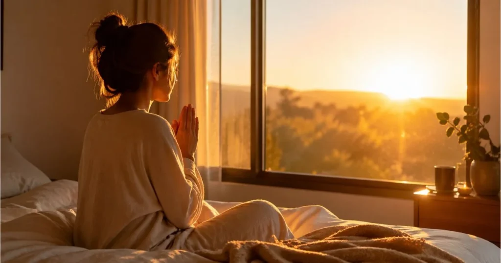 good morning prayer peaceful sunrise calm start of the day