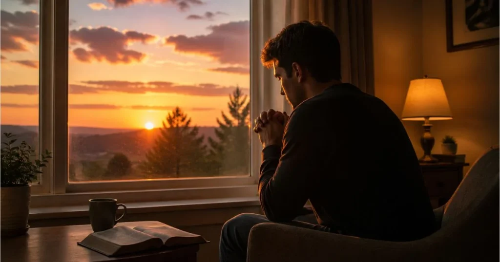 thankful evening prayer for peace and restful sleep