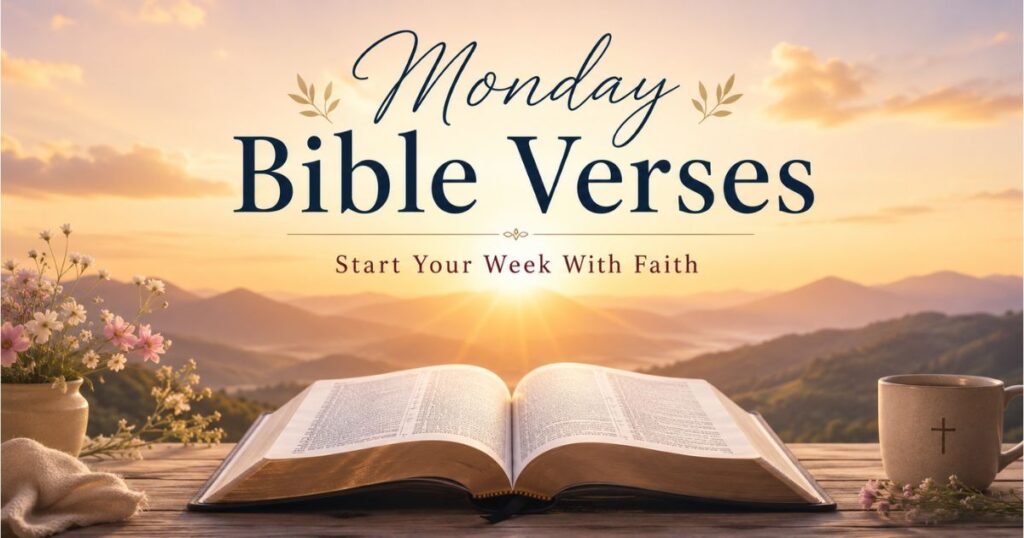 Monday Bible Verses to start your week with faith and hope