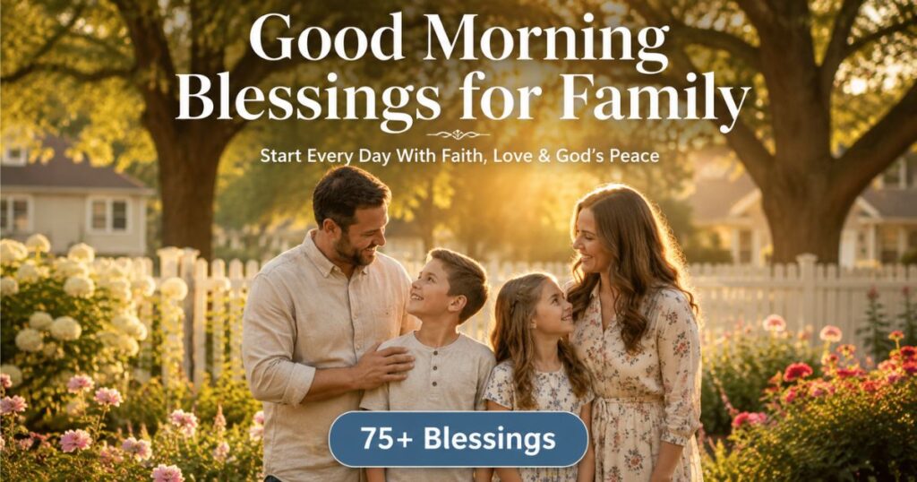 Good Morning Blessings for Family with Christian morning encouragement
