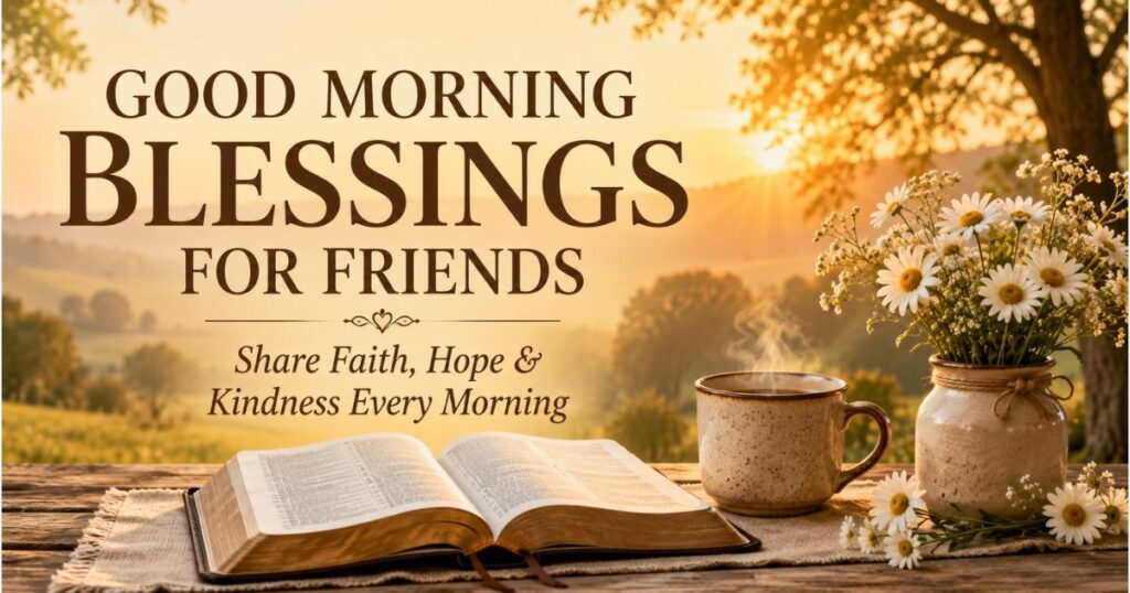 Share good morning blessings for friends